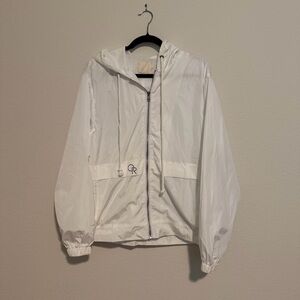 Charles River windbreaker white medium